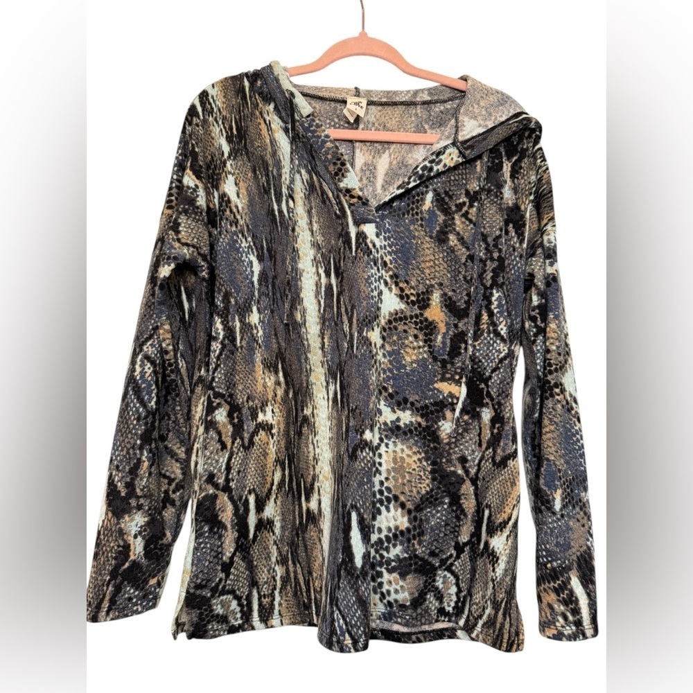 Snake Print Hoodie Sweater size S
